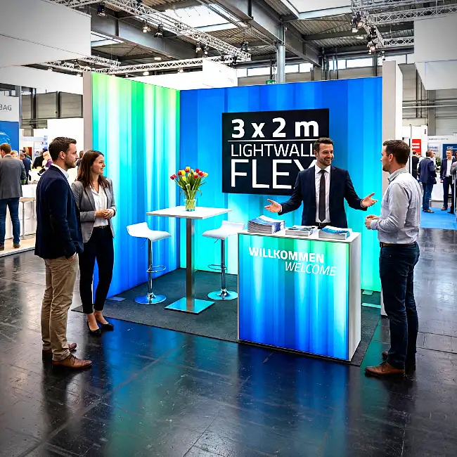 LightWall FLEX modularer Messestand Berlin